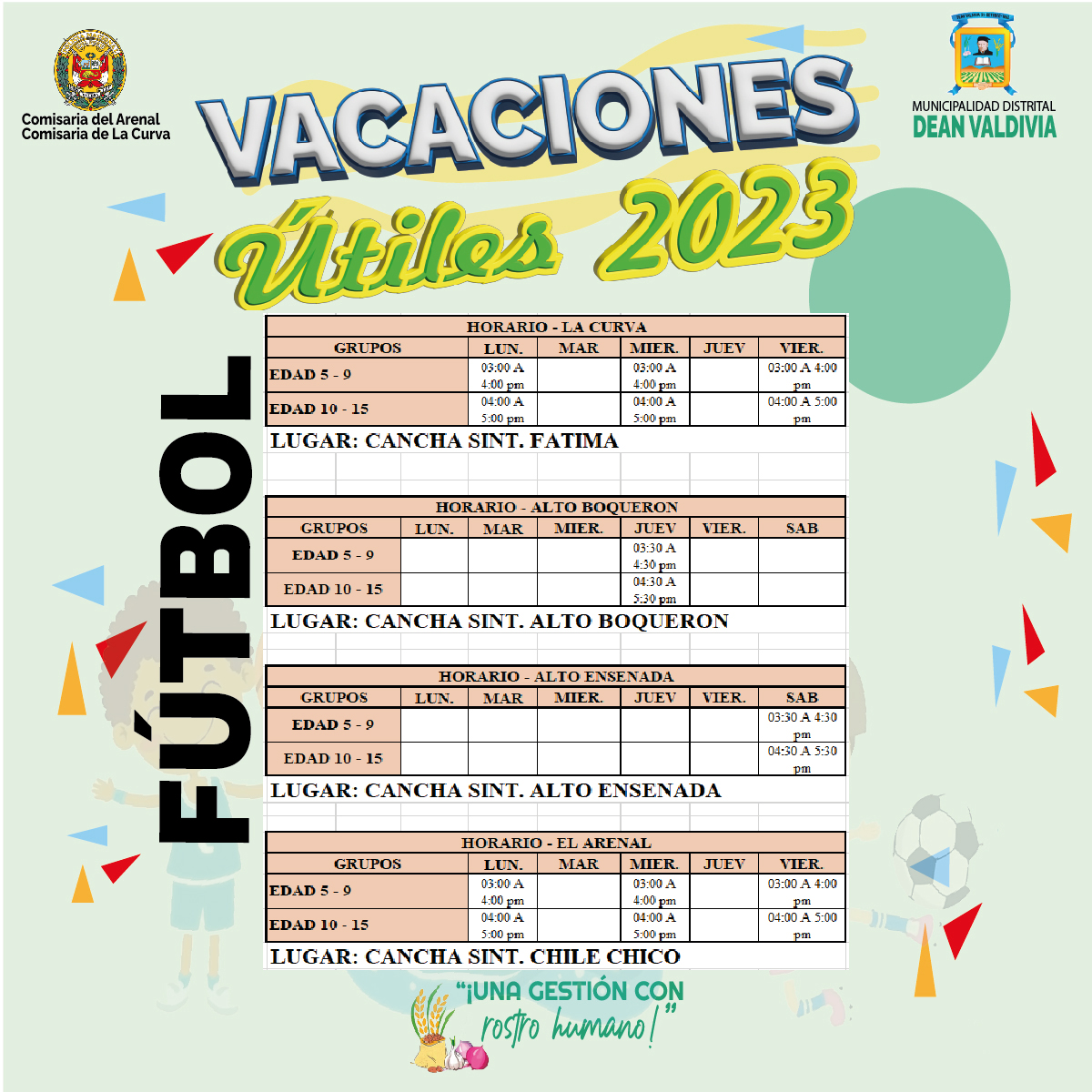 horario futbol