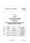 Vista preliminar de documento Directriz “Ejecución de Obras Públicas por Administración Directa”