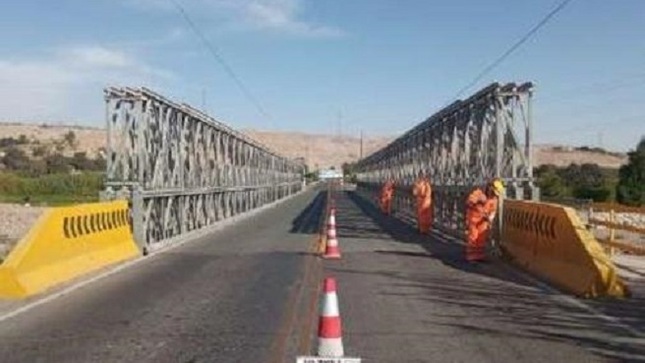 La Contraloría General informó al Ministerio de Transportes y Comunicaciones (MTC) la situación de riesgo que presenta el puente provisional tipo Bailey de más de 60 metros que continúa reemplazando desde febrero de 2019 al colapsado puente Montalvo, en Moquegua. Dada la antigüedad del puente temporal, cumplió con su vida útil y no se ha evidenciado el mantenimiento que requiere por parte del MTC para su correcto funcionamiento, pese a que ha sido requerido por la empresa concesionaria de esa ruta. Esta situación pone en riesgo la seguridad de los usuarios y de vehículos que transitan por el puente entre Arequipa, Tacna y Moquegua.  