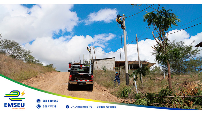 EMSEU S.A.C. realiza ampliación de redes eléctricas de baja tensión.