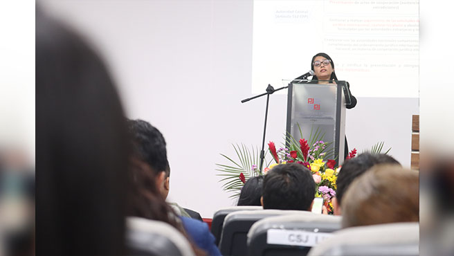 Fiscal adjunta Lizet Rodríguez Rocha fue la expositora del taller sobre la Extradición
