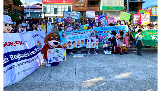 Con gran éxito se realizó el Pasacalle por el Día Mundial contra el Trabajo Infantil.