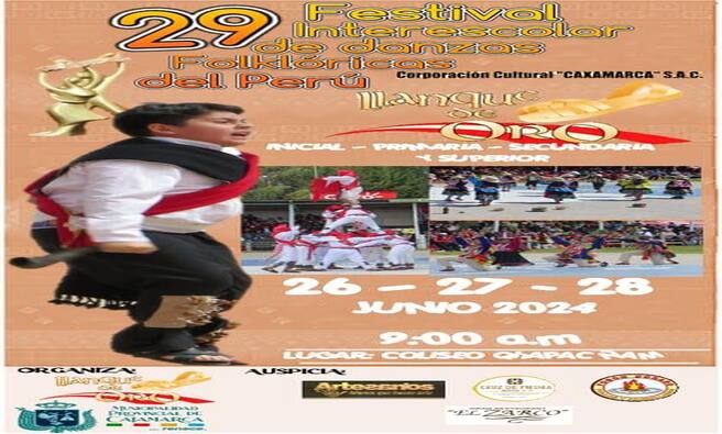 Ven y se parte de este maravilloso festival que reunirรก el talento de decenas de estudiantes este 26, 27 y 28 de junio en el coliseo Gran Qhapaq รan desde las 9:00 a.m.
