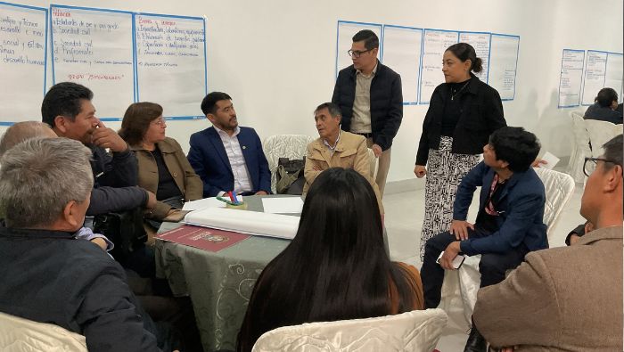 Participantes al taller de formulación del Plan Estratégico Institucional 2025-2030 de la UNSCH