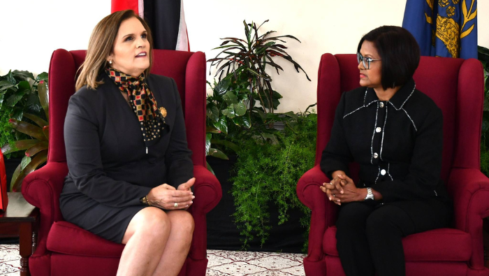 Embajadora Claudia Betalleluz presenta cartas credenciales y reafirma lazos de amistad con Trinidad y Tobago