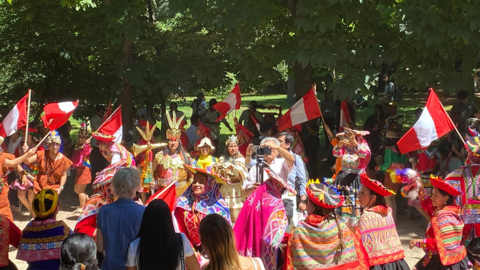 Peruanos celebran la Fiesta del Inti Raymi en Madrid