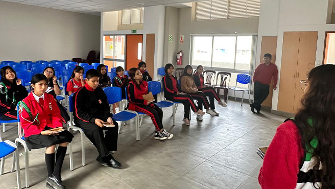 Se realizo la primera capacitación de "Yo Promotor Ambiental Escolar" en la Institución educativa "José Carlos Mariátegui".