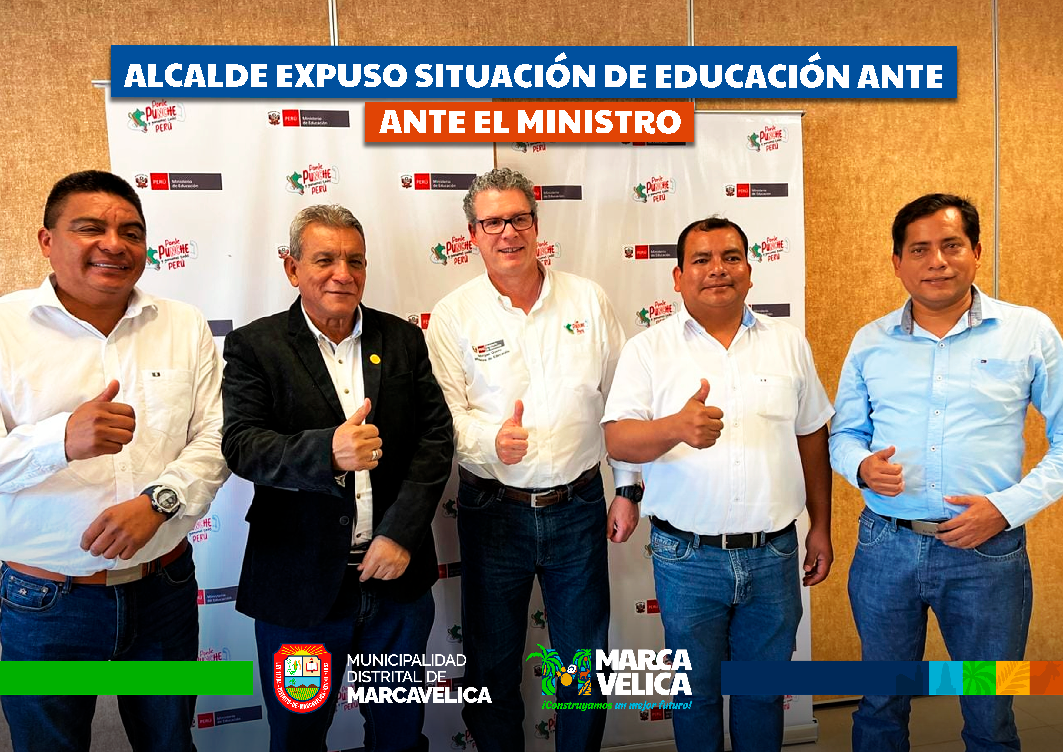 ALCALDE EXPUSO SITUACIÓN DE EDUCACIÓN ANTE EL MINISTRO