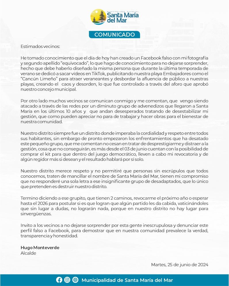 comunicado
