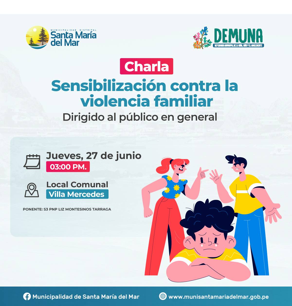 Charla de Sensibilizaci贸n contra la Violencia Familiar