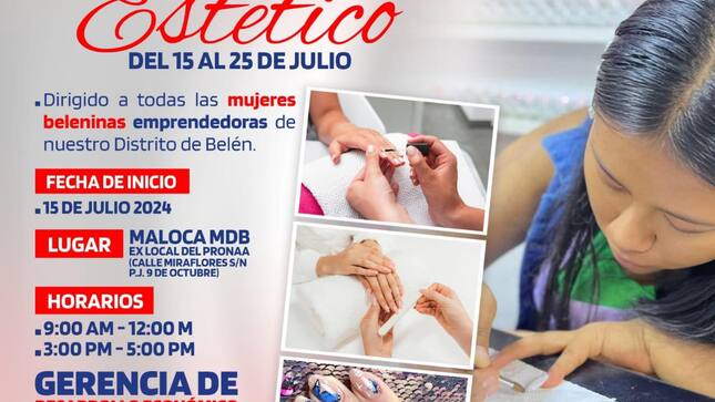 Municipalidad Distrital de Belén lanza taller de manicure estetico