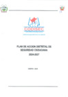 Vista preliminar de documento Plan de Acción Distrital de Seguridad Ciudadana 2024 - 2027