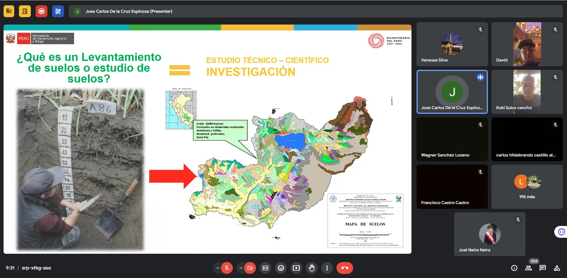Taller virtual: “Estudios de Levantamiento de Suelos y Clasificación de Tierras por su Capacidad de Uso Mayor