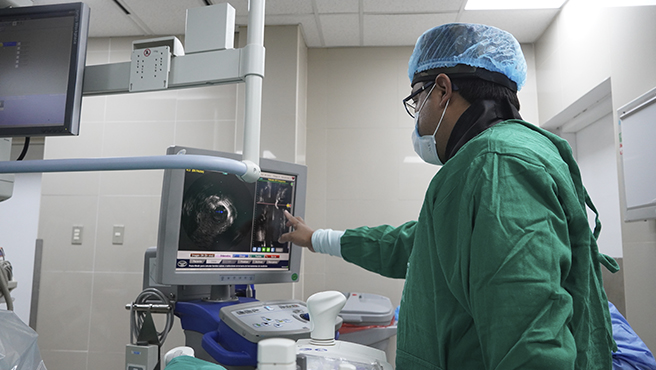 Minsa: hospital Hipólito Unanue implementa tecnología cardíaca con la nueva ecografía intracoronaria