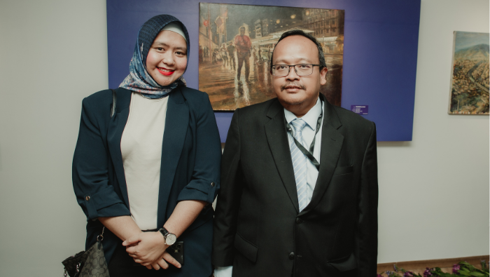 Embajada del Perú en Ecuador inaugura exposición cultural del Señor de los Milagros