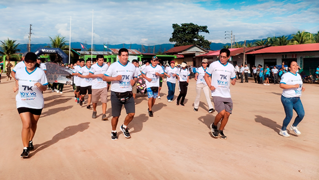 Pasco: Más de 300 personas participaron del Festival “Yo Vivo Sin Drogas” en Puerto Bermúdez 