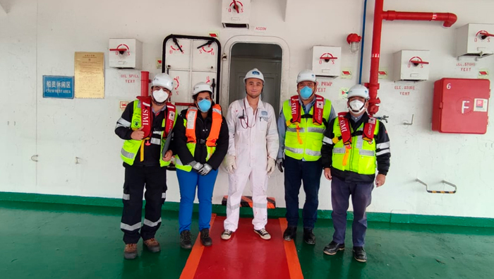 Inspección Sanitaria de la embarcación ZHENHUA 23