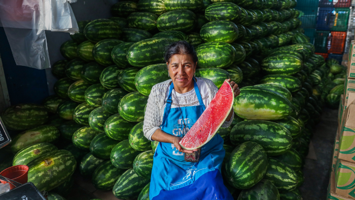 Hoy ofertas en haba, papa, zanahoria, uva, melón y manzana en los mercados mayoristas