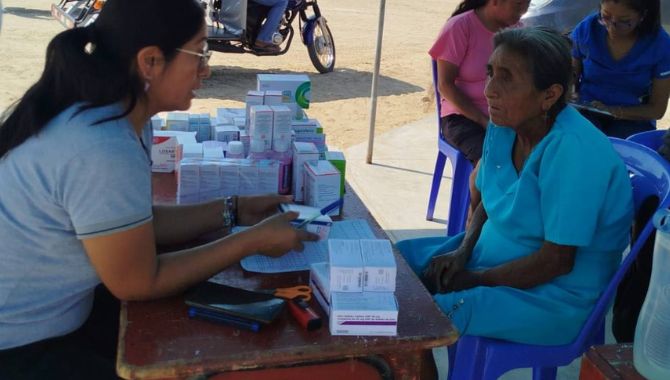 Campaña médica en el centro poblado Vichayal
