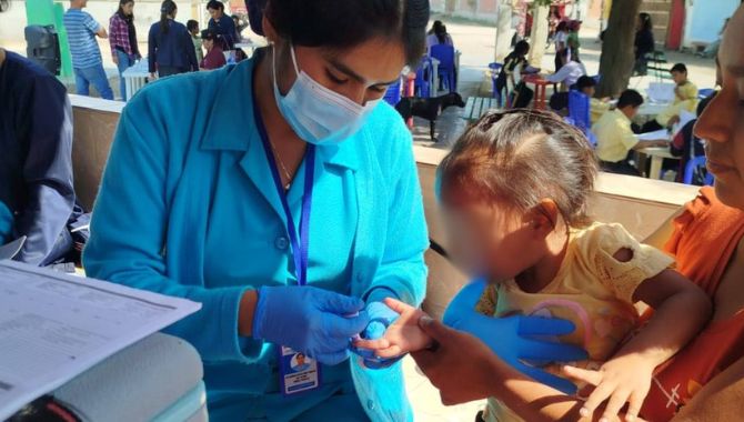 Campaña médica en el centro poblado Vichayal