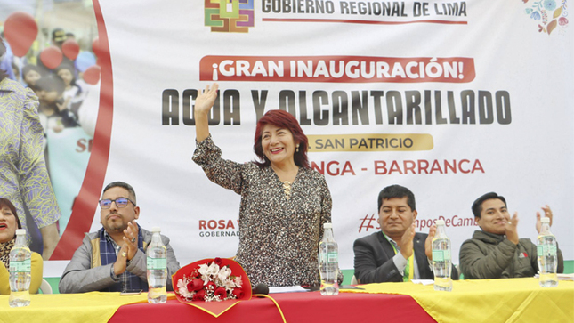 Rosa Vásquez inaugura obra de servicios de agua potable y alcantarillado en urbanización San Patricio en Paramonga 