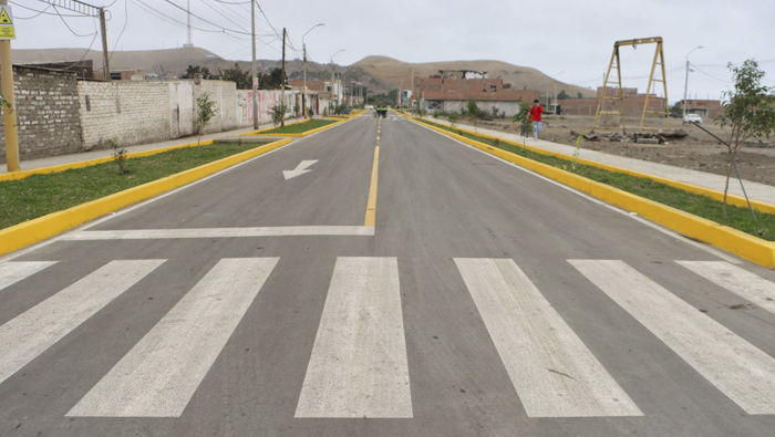 Modernas vías inauguradas por Rosa Vásquez para el desarrollo del distrito de Supe
