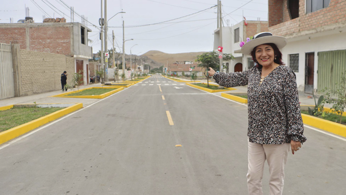 Modernas vías inauguradas por Rosa Vásquez para el desarrollo del distrito de Supe