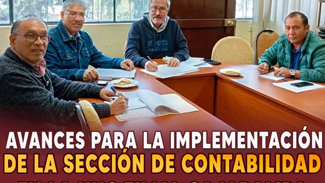  Avances para la implementación de la sección de contabilidad en la UNC - filial Cajabamba