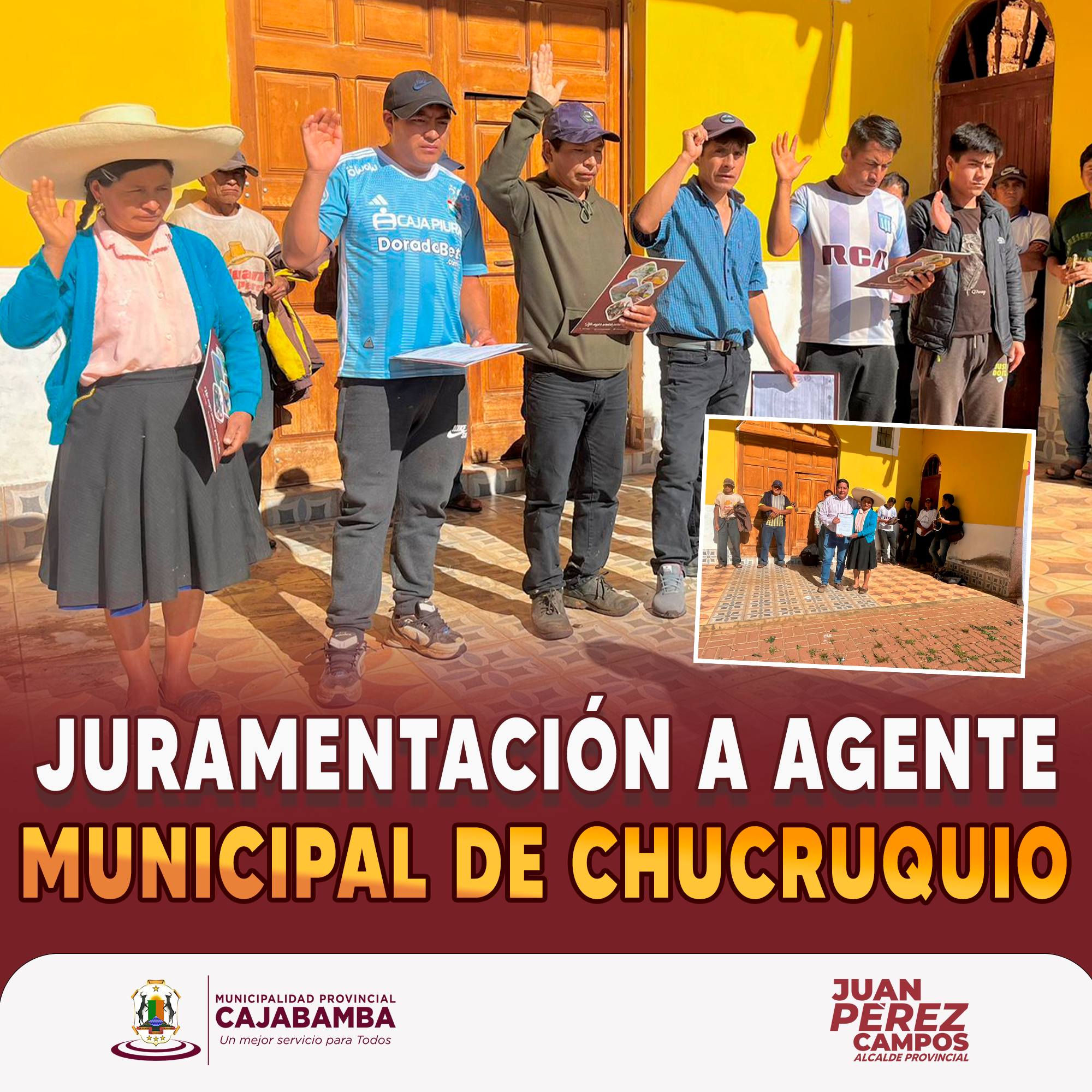 Juramentación a agente municipal de Chucruquio