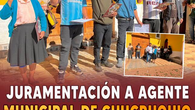 Juramentación a agente municipal de Chucruquio