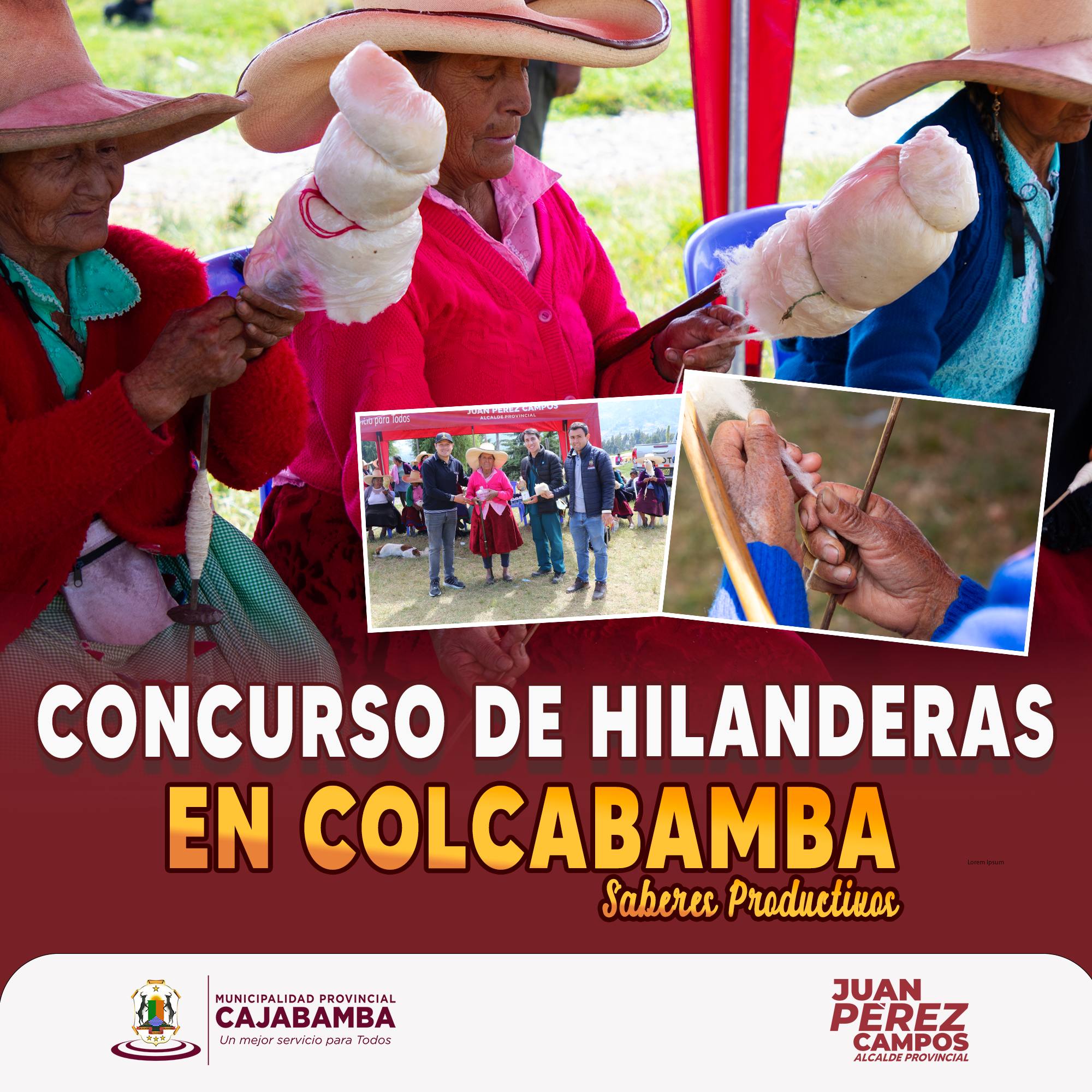 Concurso de hilanderas en Colcabamba
