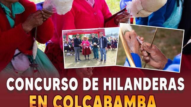 Concurso de hilanderas en Colcabamba