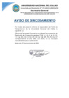 Vista preliminar de documento 293-23-CU AVISO DE SINCERAMIENTO