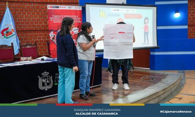 鉁匧a Oficina Municipal de Atenci贸n a las Personas con Discapacidad de la Municipalidad Provincial de Cajamarca realiz贸 el taller de formaci贸n de cuidadores de personas con discapacidad. Esta actividad estuvo a cargo de Johan Fernando Bautista V谩squez, gestor social del programa Contigo en la regi贸n Cajamarca.
鉁匛l objetivo del programa Contigo, es mejorar la calidad de vida de la persona con discapacidad severa y capacitar a personas autorizadas para cuidar y replicar en sus hogares todas las t茅cnicas y herramientas que ayuden en el cuidado de nuestros hermanos que tengan alguna discapacidad