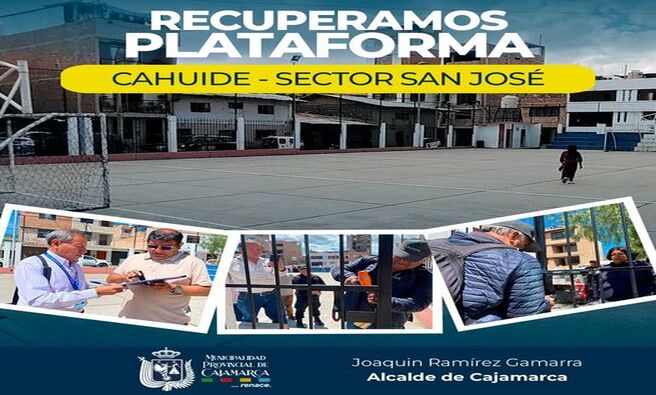 📌La Municipalidad Provincial de Cajamarca, a través de la subgerencia de Participación Vecinal y Registro Civil y el procurador Público Municipal, realizaron la recuperación extrajudicial de bienes municipales de la plataforma CAHUIDE con partida electrónica N° 11071010 ubicado en el Jr. Hualgayoc #478 en el sector 02 San José en atención al expediente 2024040221 y en mérito a la Ordenanza Municipal N° 585-2016-CMPC y a la ley N° 30230.
🚨Por versión de los propios vecinos, era utilizada con fines de lucro y no para fomentar el deporte entre los vecinos.
✅Desde la comuna local, seguiremos impulsando acciones que ayuden a seguir recuperando espacios públicos en beneficio de la niñez y juventud de Cajamarca.