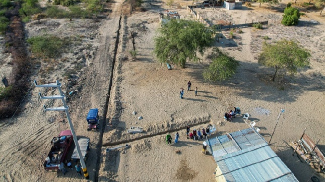 Trabajos para generar pilón de agua 