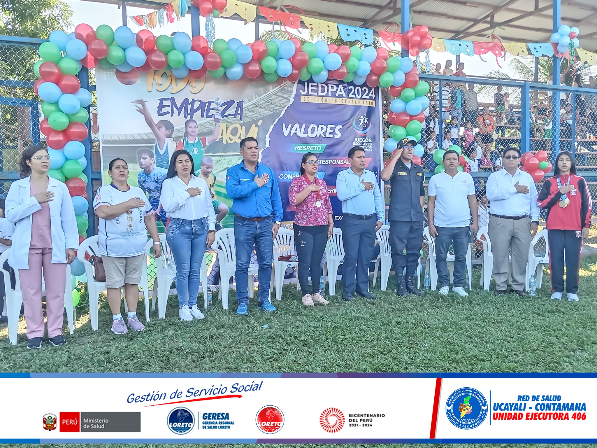 MOTIVADORA INAUGURACION DE LOS JUEGOS ESCOLARES DEPORTIVOS Y PARADEPORTIVOS 2024