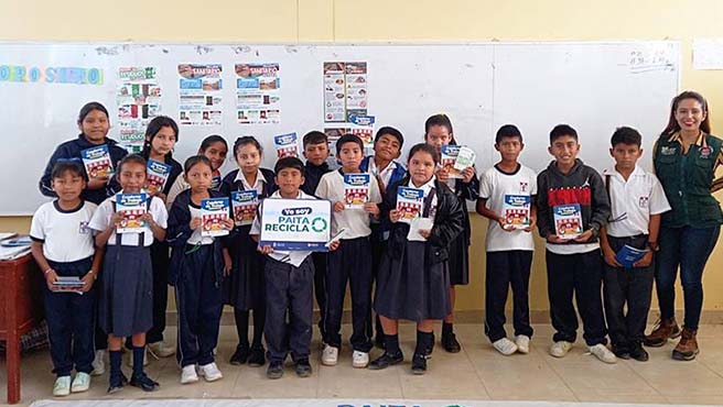 Municipalidad capacitó a 150 escolares paiteños sobre el manejo de residuos sólidos