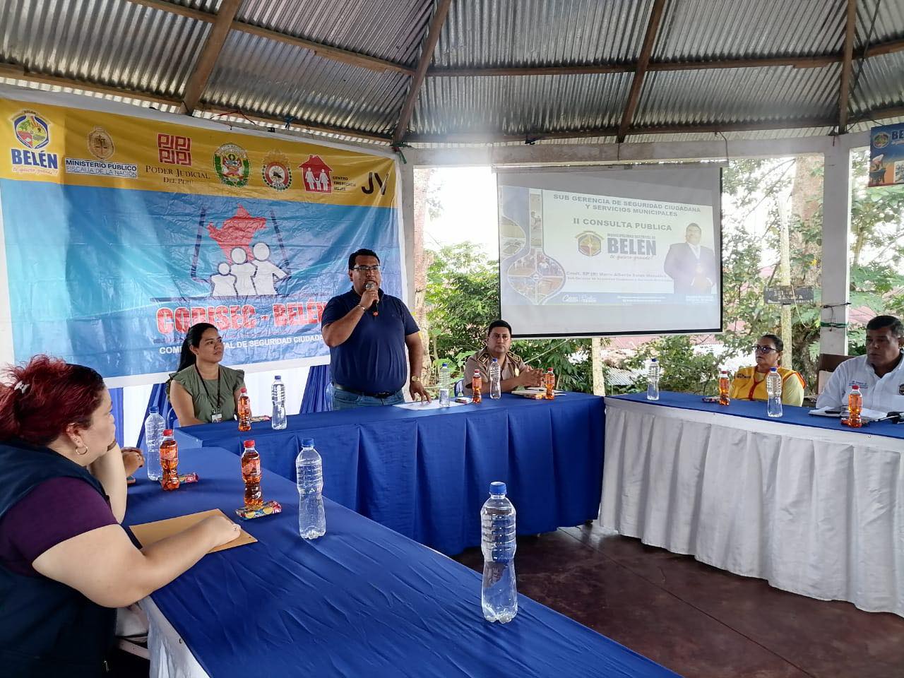 Alcalde de la Municipalidad Distrital de Belén, Cesar Vidaurre Floridas, participa de la II Consulta Pública de Seguridad