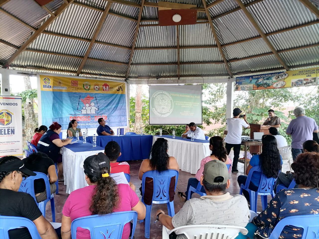 Alcalde de la Municipalidad Distrital de Belén, Cesar Vidaurre Floridas, participa de la II Consulta Pública de Seguridad