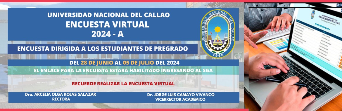 Encuesta Virtual dirigida a los estudiantes de Pregrado del 28 de junio al 05 de julio del 2024.