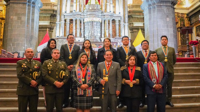 Presidenta de la Corte de Cusco saludó al Distrito Wanchino en su 69 Aniversario de creación política