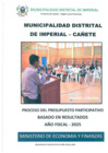 Vista preliminar de documento PROCESO DEL PRESUPUESTO PARTICIPATIVO BASADO EN RESULTADOS AÑO FISCAL - 2025