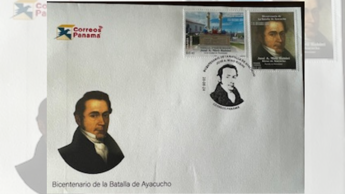 Presentan en Panamá emisión postal conmemorativa al bicentenario de la Batalla de Ayacucho