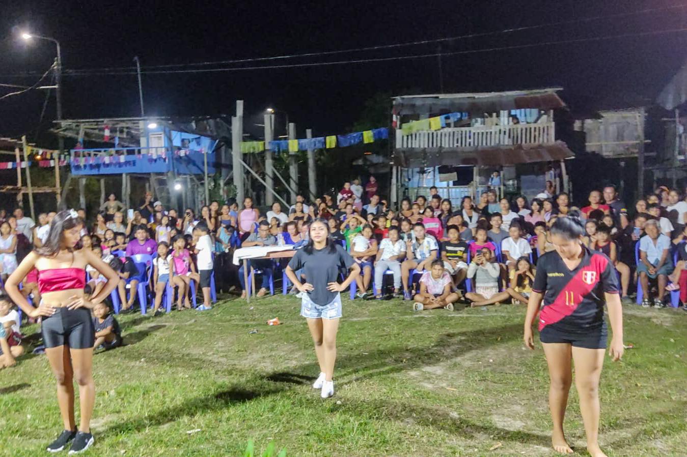 Noche Cultural y Certamen de Belleza en la junta vecinal Malecón Itaya del Asentamiento Humano 28 de Julio