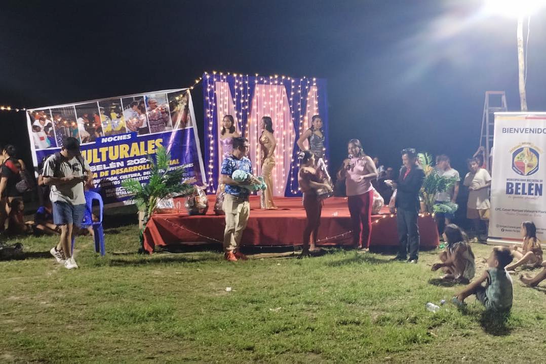 Noche Cultural y Certamen de Belleza en la junta vecinal Malecón Itaya del Asentamiento Humano 28 de Julio