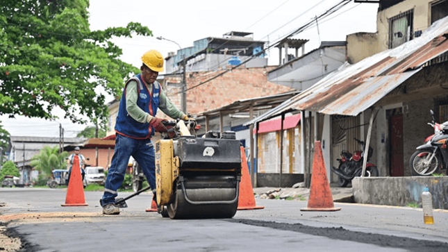 Maynas trabajando por mejorar las calles de la ciudad de Iquitos