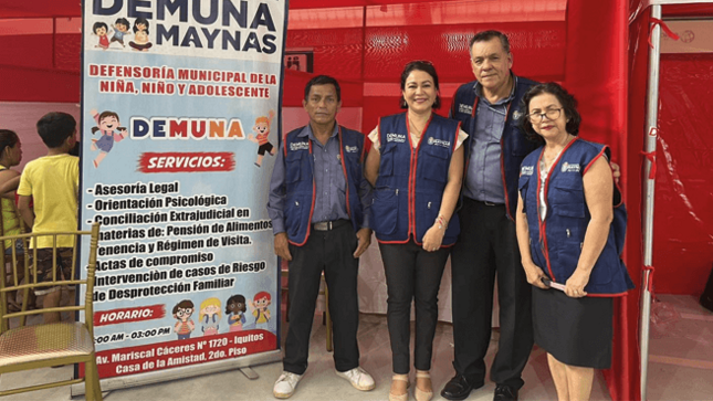 DEMUNA Maynas trabajando por la calidad de vida de los niños, niñas y adolescentes