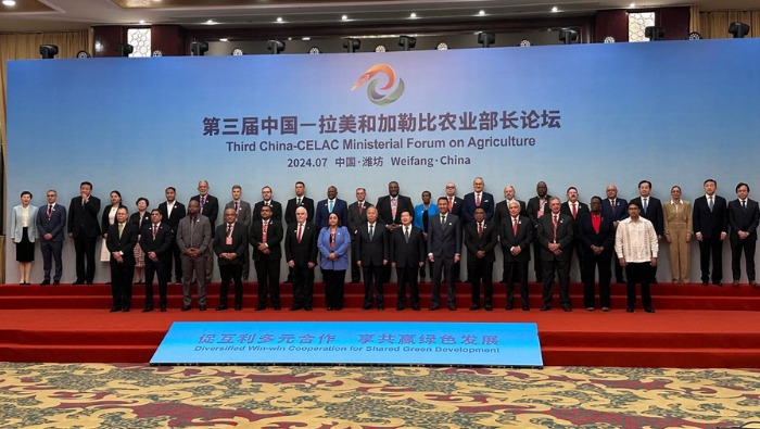 Como parte de la Tercera Edición del Foro Ministerial de Agricultura entre China y la Comunidad de Estados Latinoamericanos y Caribeños (CELAC).