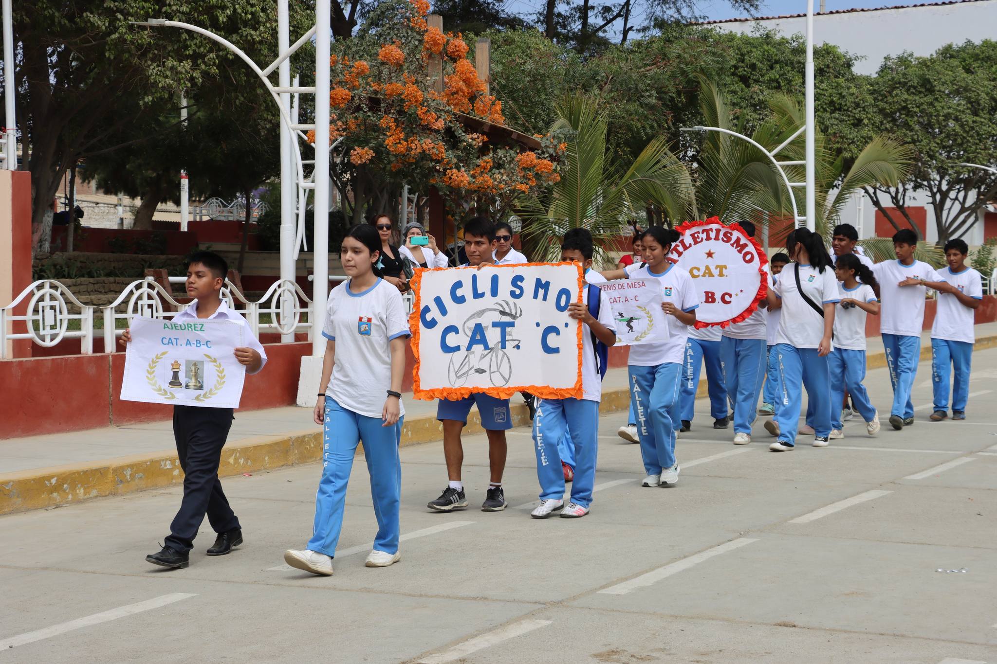 Ceremonia de inauguración de la etapa distrital de los juegos deportivos escolares nacionales 2024